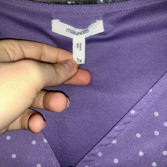 Maurices Polka•Dot Blouse 💜 - Picture 10 of 16